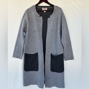 Olivers Charcoal Open-Front Cardigan Wool Blend Size XL